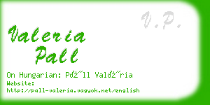 valeria pall business card